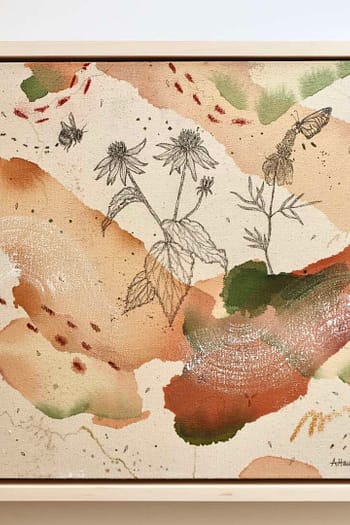 Coneflower + Monarch Butterfly