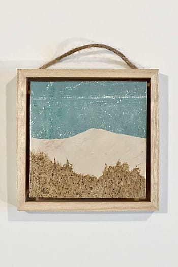 Framed Abstract Landscape Ornament #6