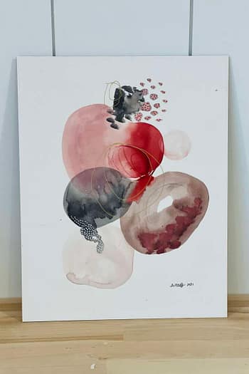 Watercolor Mixed Media Abstract 5