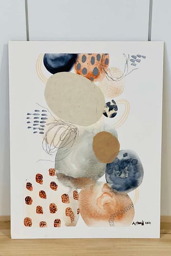 Watercolor Mixed Media Abstract 3