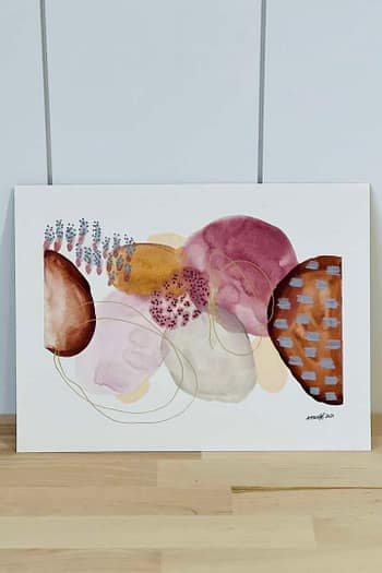 Watercolor Mixed Media Abstract 2