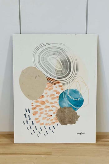 Watercolor Mixed Media Abstract 1