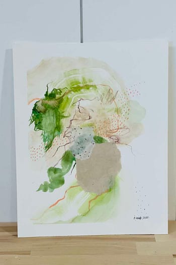 Watercolor Mixed Media Abstract 15