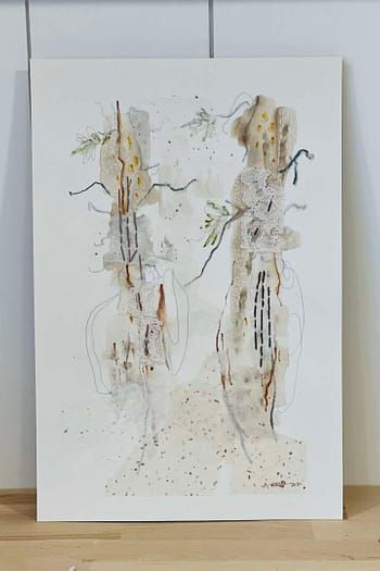 Watercolor Mixed Media Abstract 6