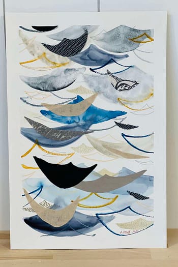 Watercolor Mixed Media Abstract 8