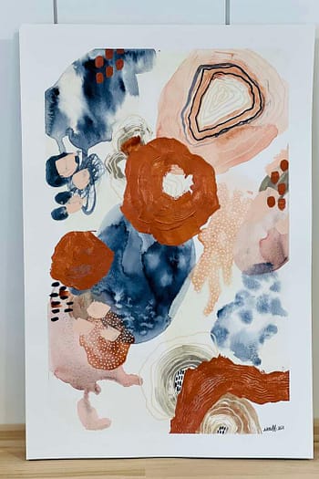Watercolor Mixed Media Abstract 10