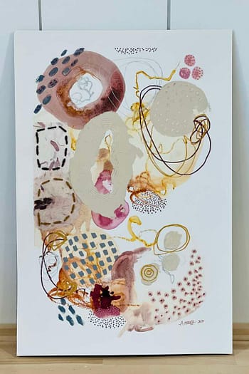 Watercolor Mixed Media Abstract 7