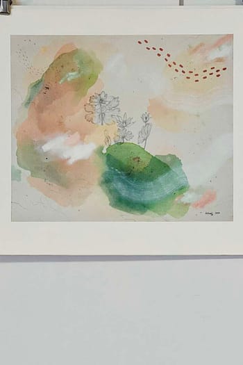 Bloodroot Canvas Print Proof 6.75x8