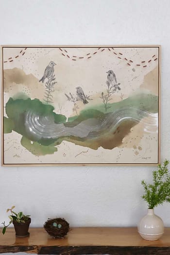 painting of dickcissels