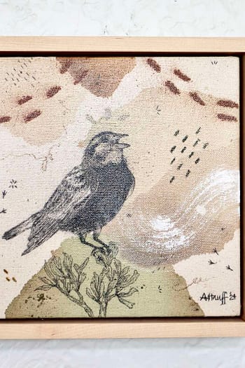 Chestnut Collared Longspur Mini Original