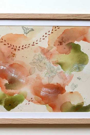 Prairie Rose Fine Art Print - Framed