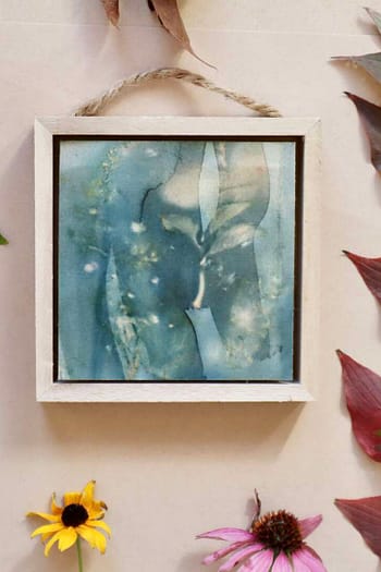 Framed Ecoprint Ornament #6