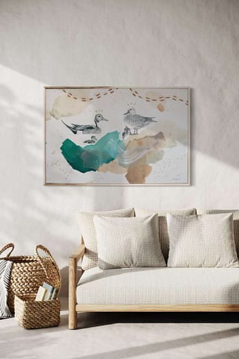 Northern Pintail ducks art print