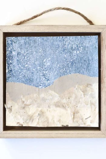 Framed Abstract Landscape Ornament #1