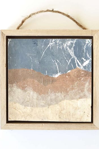 Framed Abstract Landscape Ornament #4