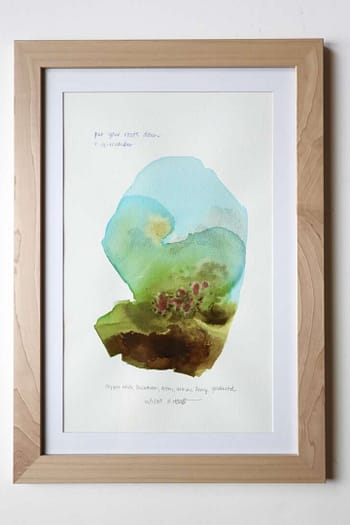 "Put Your Roots Down & Remember" Wild Ink Sketch