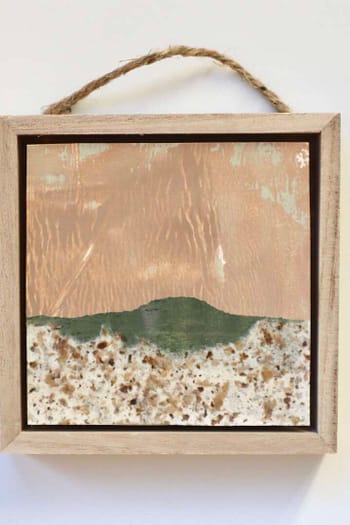 Framed Abstract Landscape Ornament #7