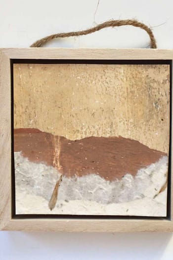 Framed Abstract Landscape Ornament #9