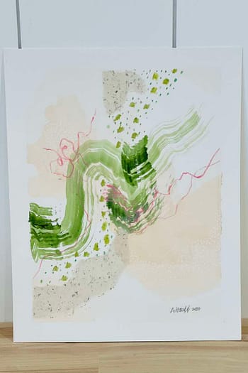 Watercolor Mixed Media Abstract 14