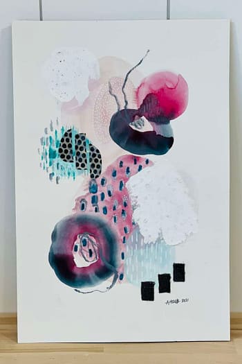 Watercolor Mixed Media Abstract 11