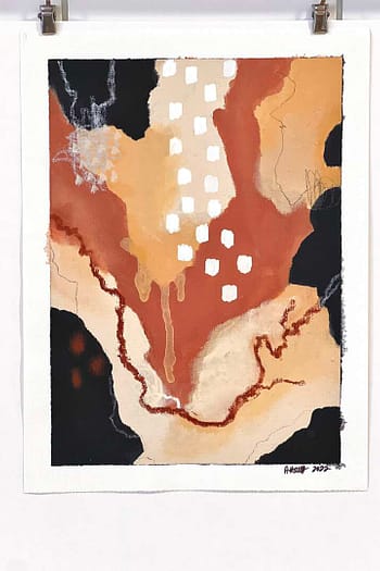 Acrylic Abstract on Canvas Paper 2