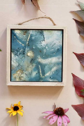 Framed Ecoprint Ornament #7