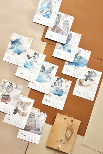 2026 Easel Art Calendar Refill Pack