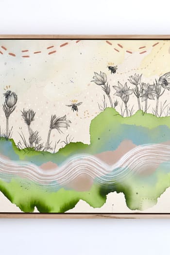 "Pasque Flower, Hygge Haven for Pollinators"