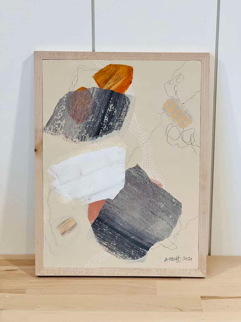 Framed Simple Abstract I - Alicia Hauff Studio